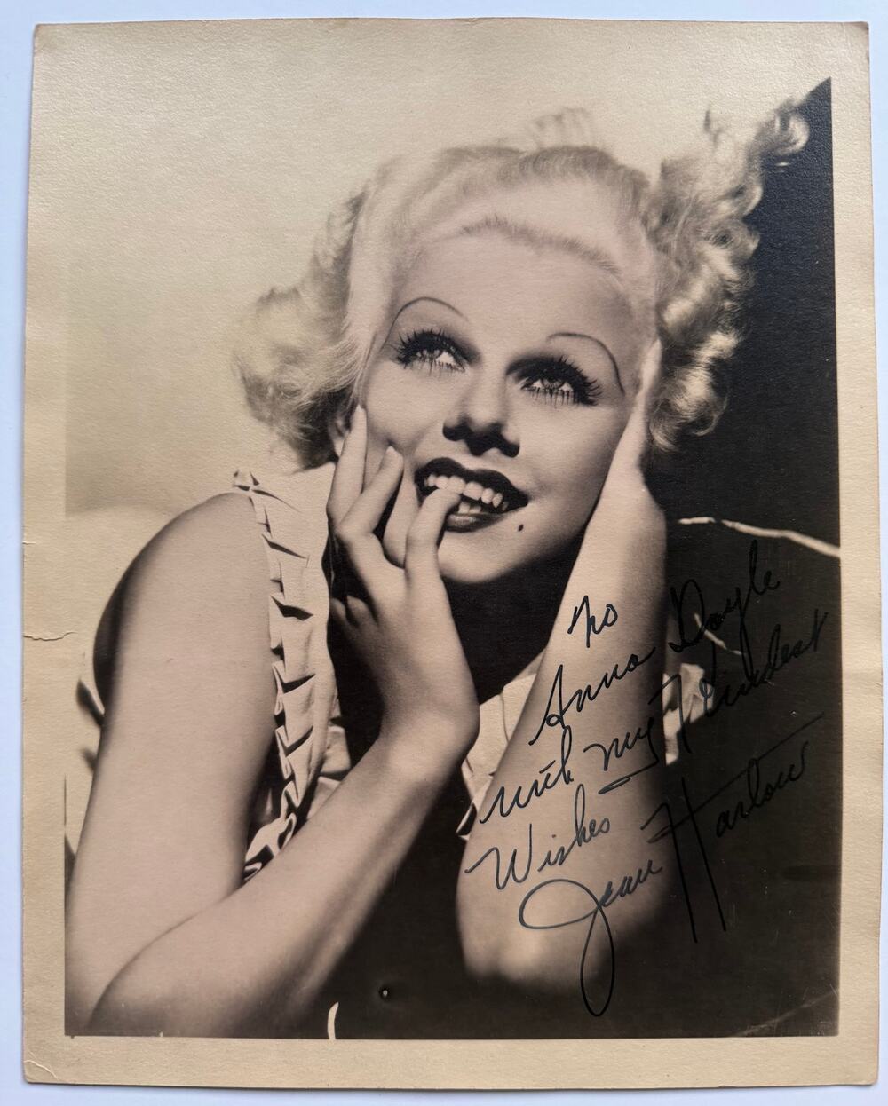 Exquisite Jean Harlow Signed Autographed 8x10 Photo, Mama Jean, Platinum Blonde